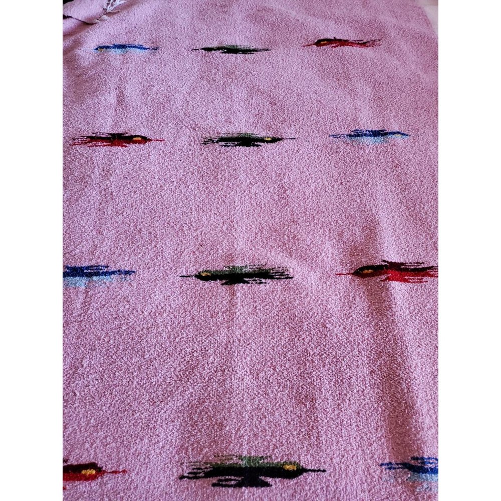 Pink Native American Tribal Aztec Blanket